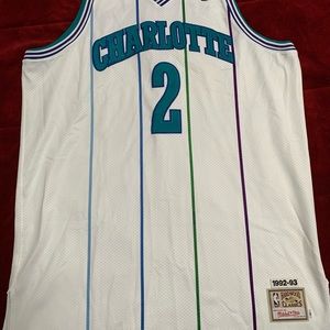 Larry Johnson Charlotte Hornets Authentic Mitchell & Ness Jersey